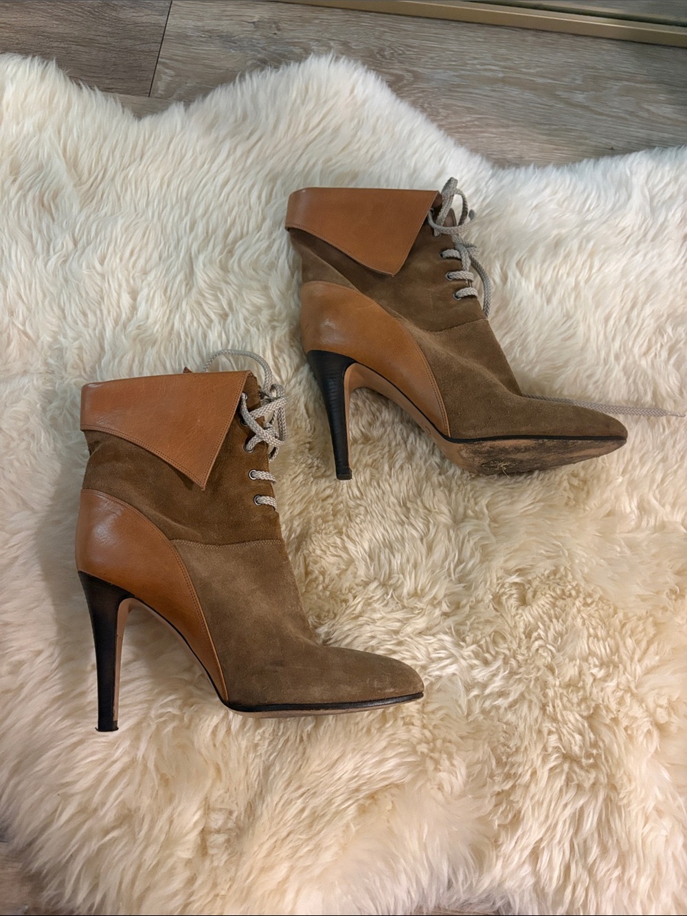 Vintage Chloe Heeled Lace Boots